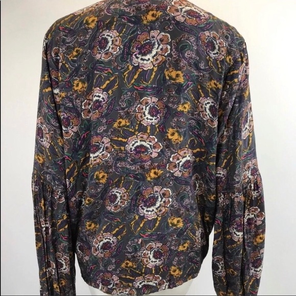 FREE PEOPLE Soft Print Ballon Sleeve Moro Jacket - Picture 2 of 4